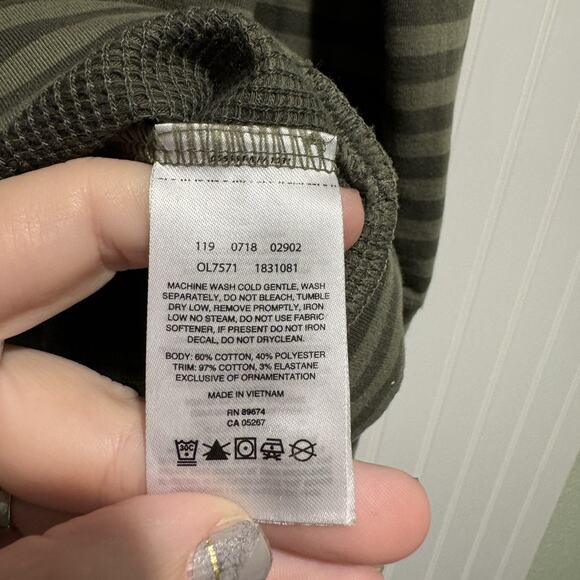 Mountain Hardware Green Striped Pembroke Rugby Shirt Size XL - Picture 4 of 6